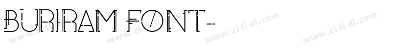 BURIRAM FONT字体转换
